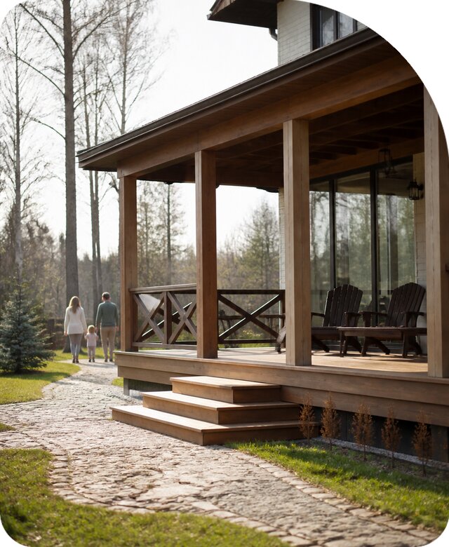 Веранда к дачному дому в Когалыме по цене от 361830 р. РадиДОМА-Кгл